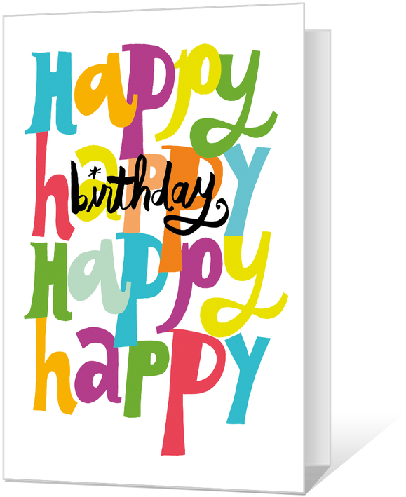 Happy Happy Birthday Birthday Cards - Greeting Card (420x420), Png Download
