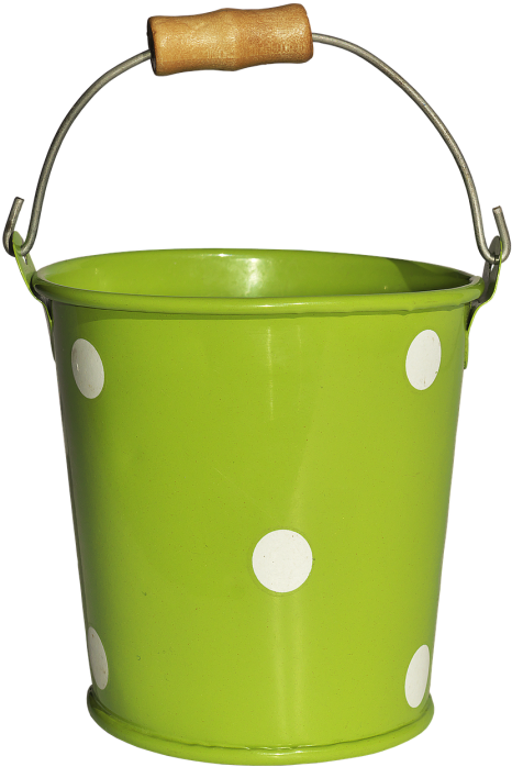 Bucket,vessel,metal Bucket,flower Vase,toy Bucket,isolated - Bucket (500x718), Png Download