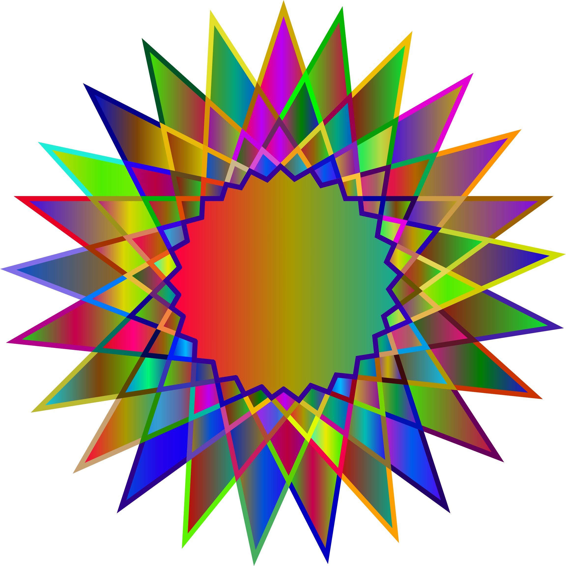 This Free Icons Png Design Of Prismatic Multipoint (2304x2304), Png Download