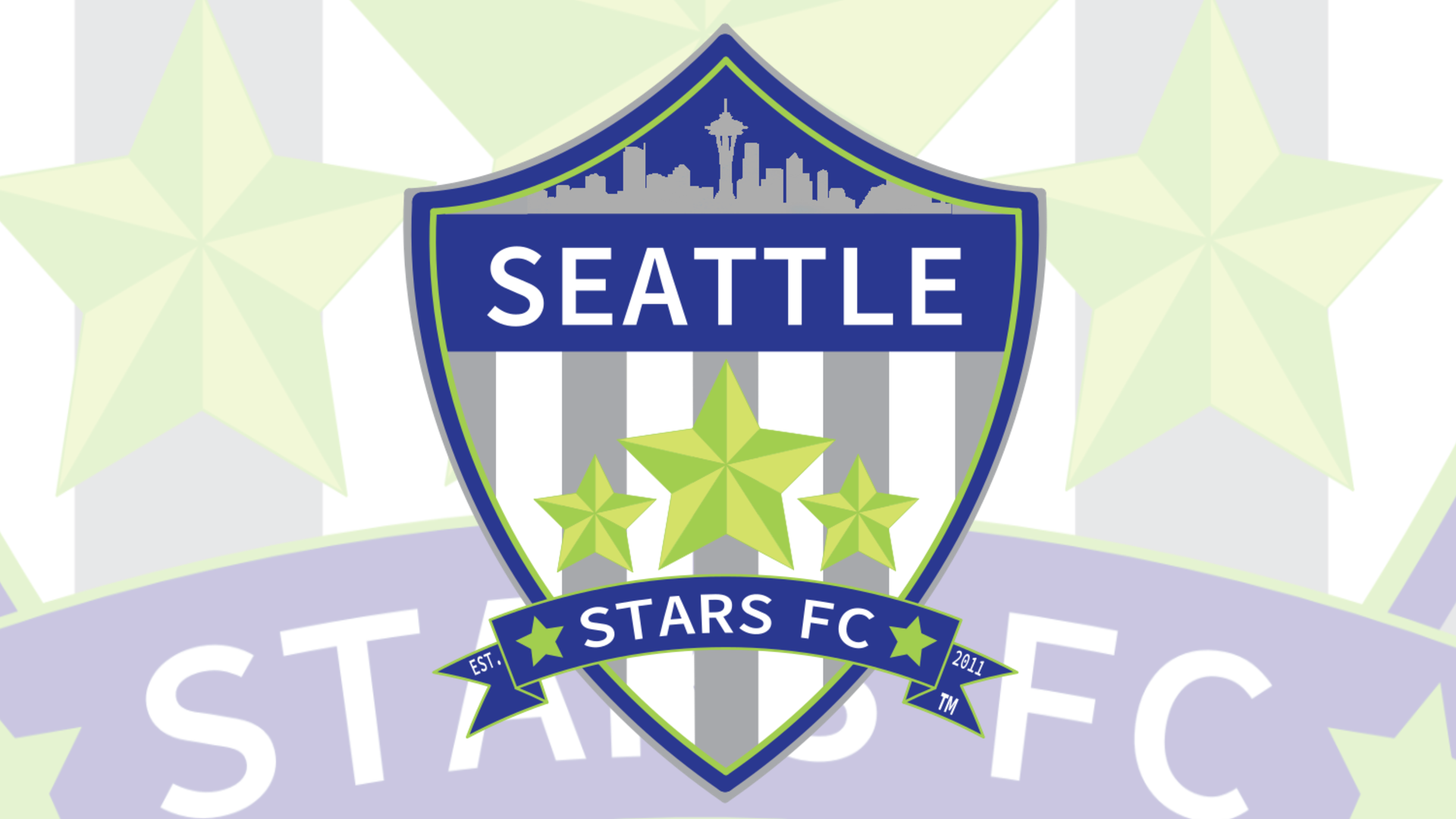 Seattle Stars Reveal New Crest - Seattle (1920x1080), Png Download
