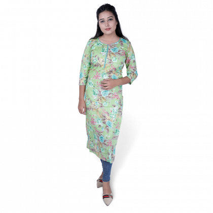 Green Light Kurti - Day Dress (420x420), Png Download