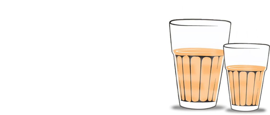 Chai Tapri Is A Typical Establishment Dotting The Indian - Pint Glass (2066x768), Png Download