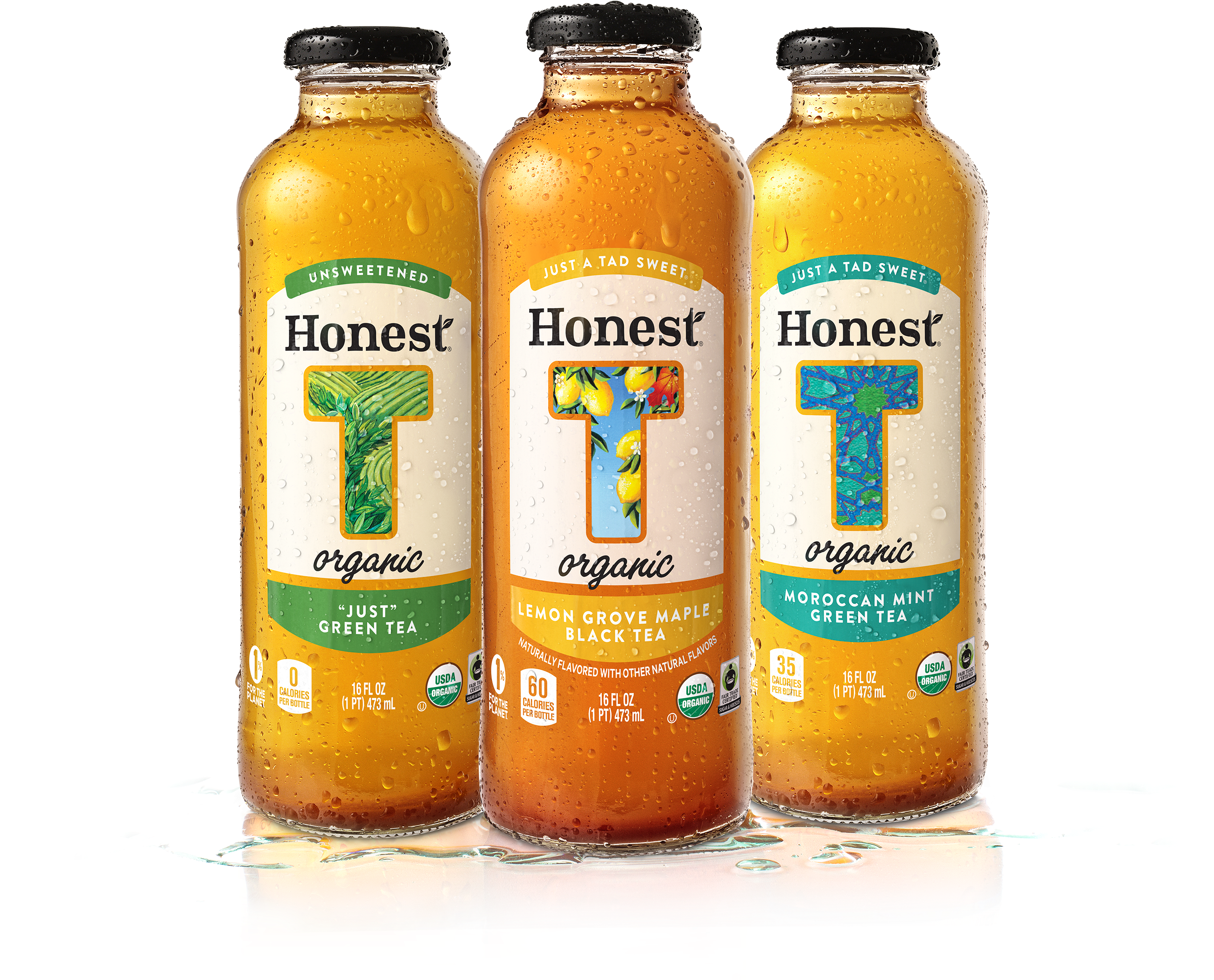 Honest Tea New Glass Bottle Product Image Honest Tea New Flavors Full Size Png Download Seekpng