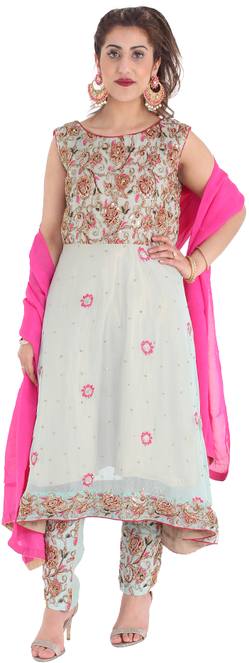 Reasons Of Popularity Of Pakistani Kurti's - United Kingdom (425x975), Png Download