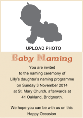 Naming Ceremony Invitation Namkaran Cards Online In - Baby Naming Ceremony Invitation Cards (284x426), Png Download