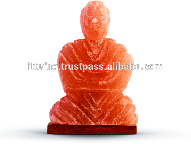 Buddha Figure Shape Himalayan Salt Lamp - Himalayan Salt (625x506), Png Download