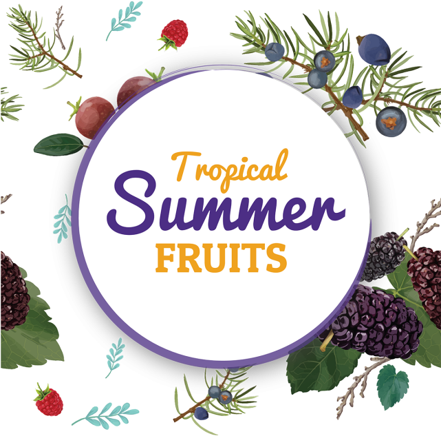 Summer Fruit Pattern Background, Summer, Festival, - Summer (640x640), Png Download