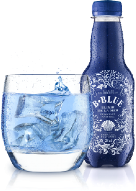 Spirulina Drink - B Blue Elixir De La Mer (560x711), Png Download