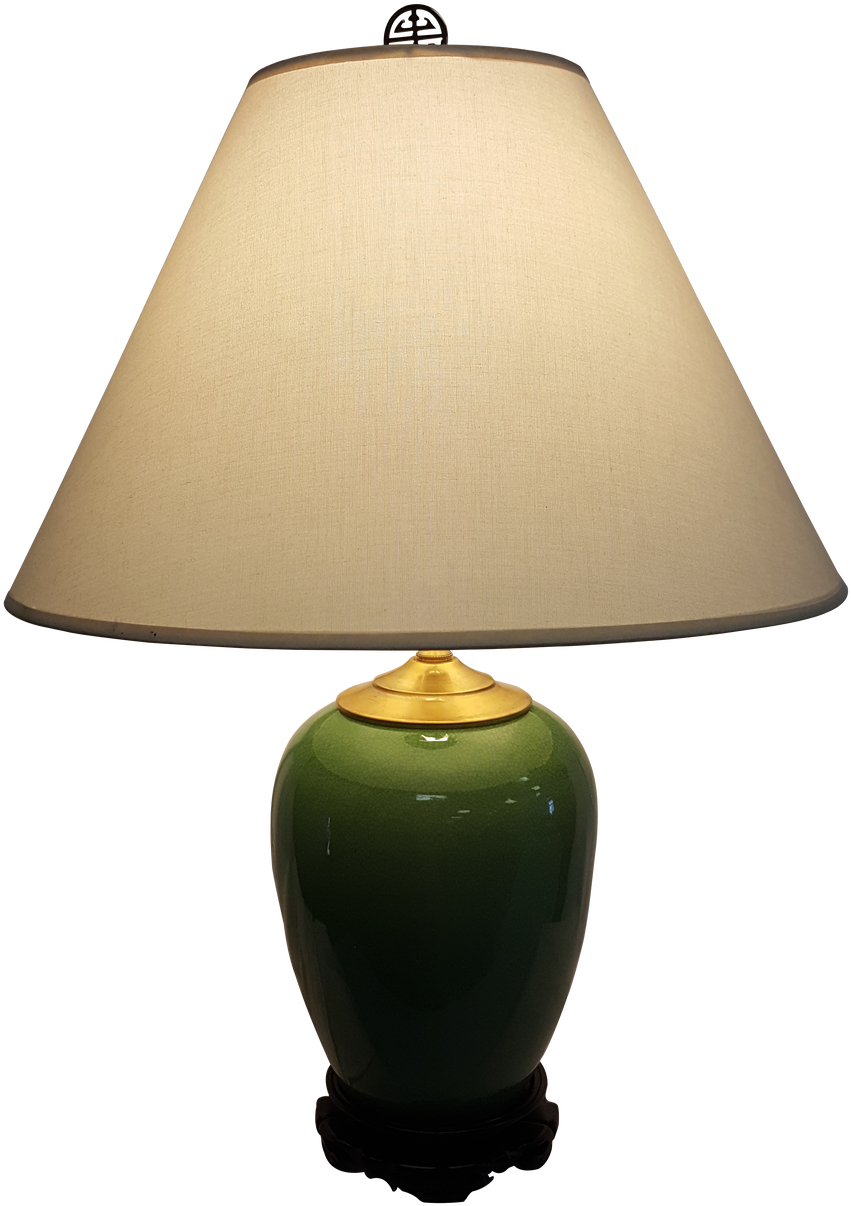 Green Jade Ceramic Lamp - Ceramic (977x1280), Png Download