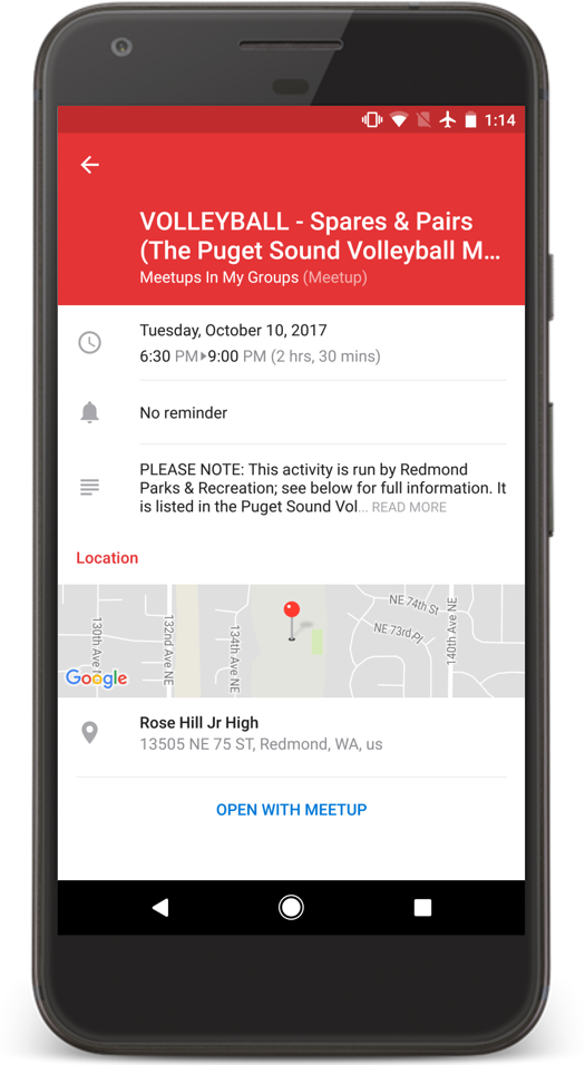 Meetup In Android - Outlook To Do Android (525x956), Png Download
