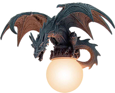 Lampadari Con Draghi (500x427), Png Download