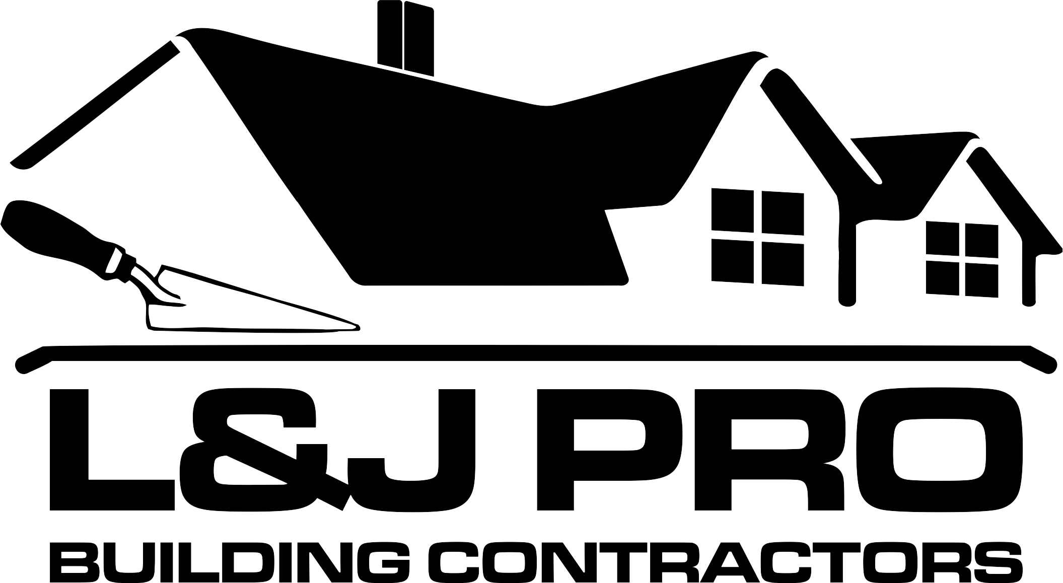 Exterior Services Ljprologotransparent - Roofing And Building Logo (2111x1158), Png Download