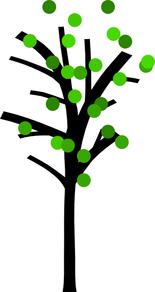 Tree Branches Clip Art - Clip Art (318x597), Png Download