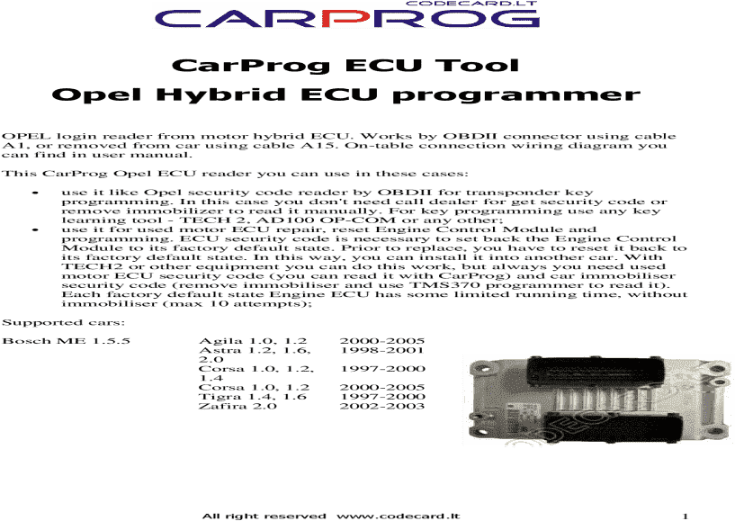 Ev Sb120a User Guide Pdf Array - Opel Ecu Programmer (1200x630), Png Download