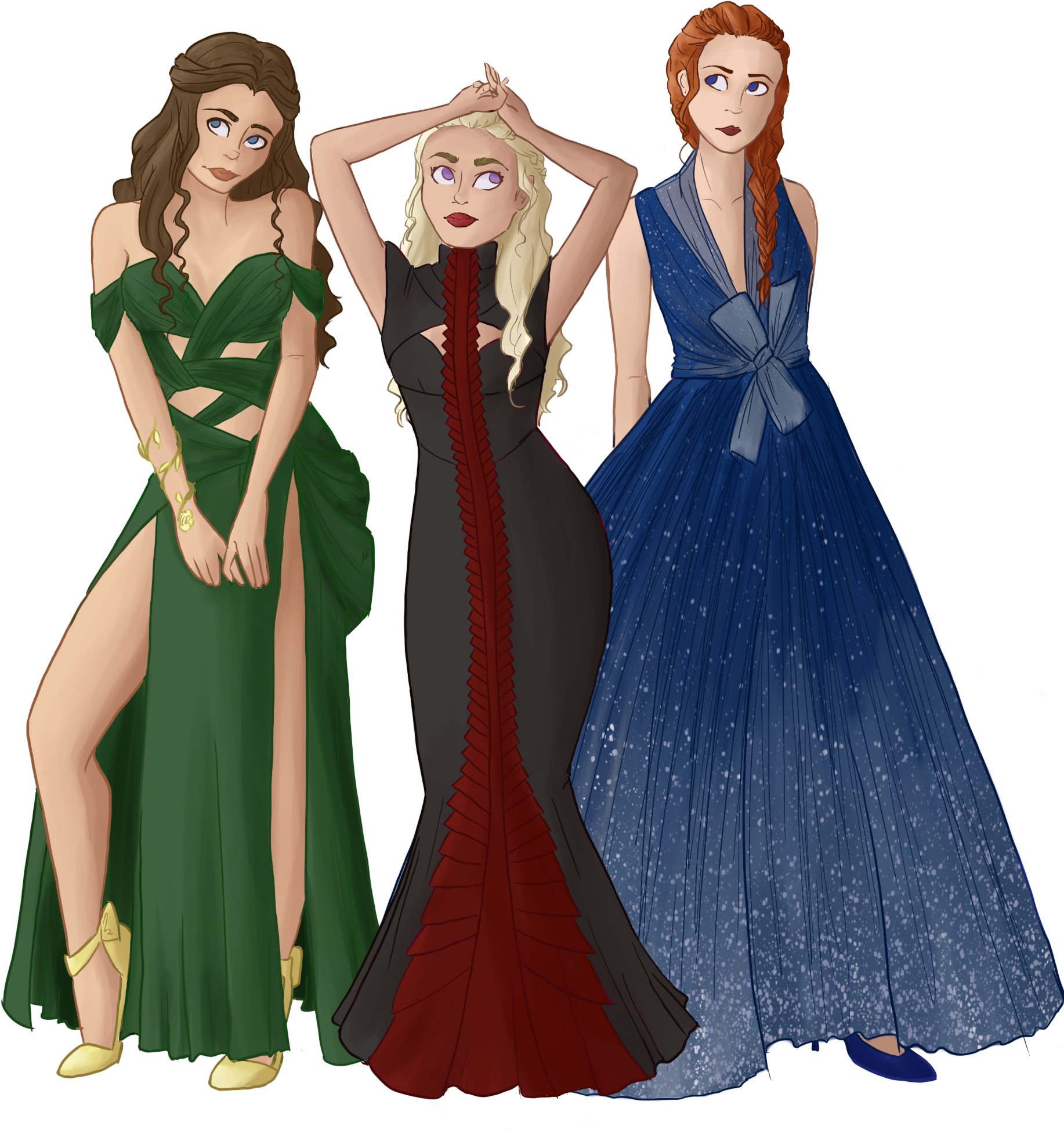 Armenian Fashion Illustrator Creates Stunning Dresses - Illustration (2048x2048), Png Download