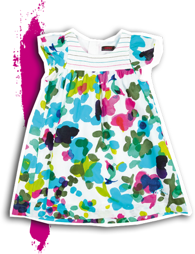 The Watercolour Dress - Magazine (400x520), Png Download