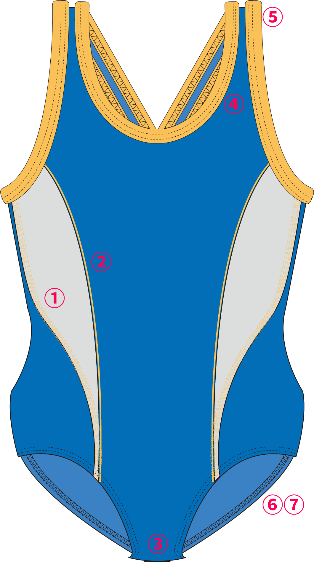 Garment Swimwear Numfull@3x-8 - Maillot (1892x1896), Png Download