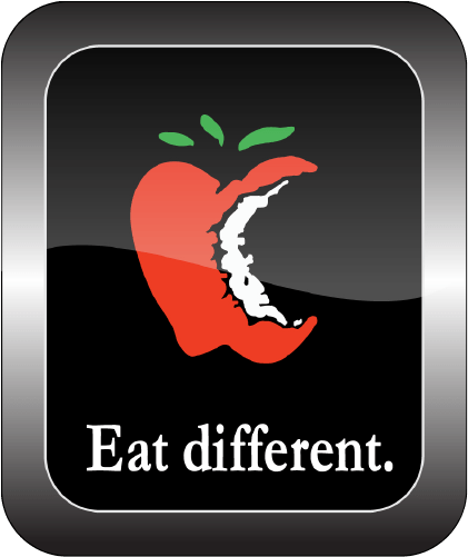 Eat Different Mini Sticker - Graphic Design (501x501), Png Download