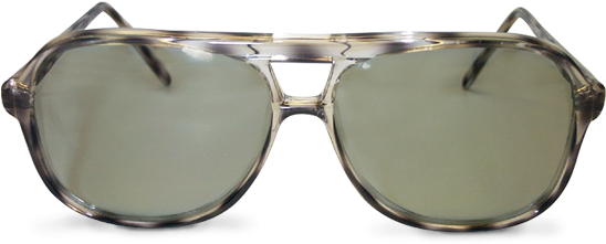 3d Lux Circular Polarizer Grey Captain Frames - Aviator Sunglass (600x430), Png Download