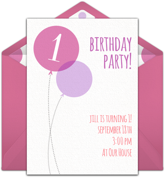 Pink Milestone First Birthday Online Invitation - Happy Birthday From The Dog, Humorous Scooting Canine (650x650), Png Download
