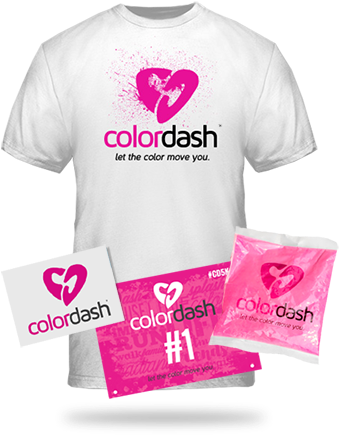 Get Your Color On - Color Dash (417x500), Png Download
