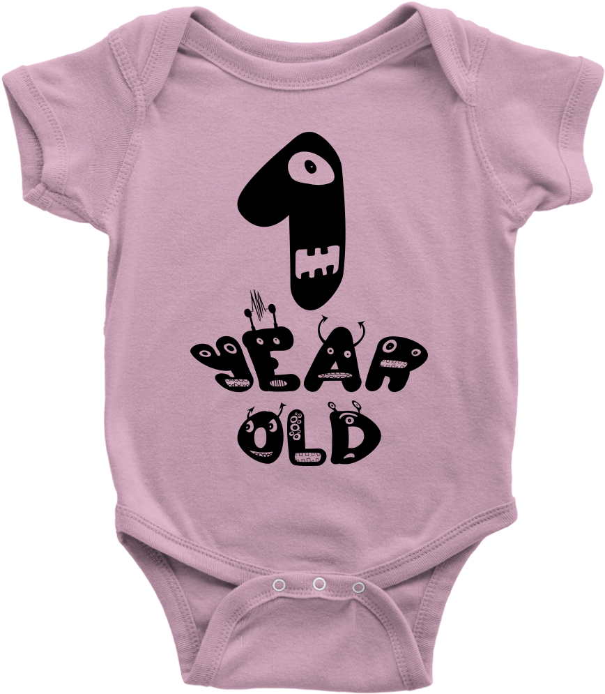 1st Birthday - Infant Bodysuit (1024x1024), Png Download