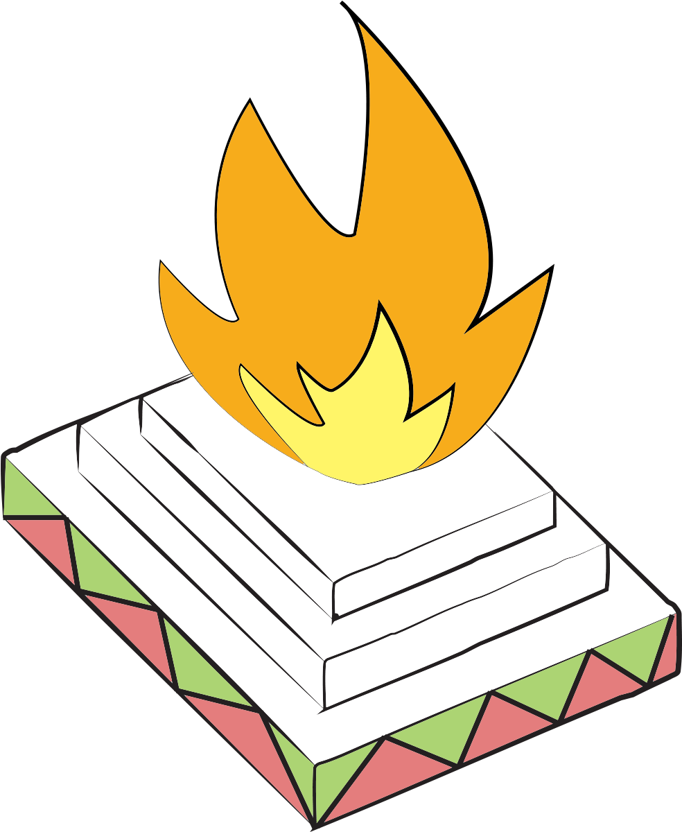 I Simply Sketched Out The Designs - Flame (1635x2000), Png Download