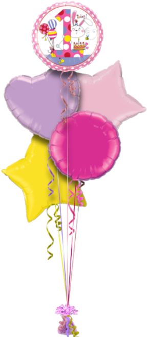 Fun 1st Birthday Girl Special Age Balloon - Balloon (286x686), Png Download