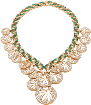 Wild Pop High Jewellery 18 Kt Yellow Gold Necklace - Jewellery (505x394), Png Download