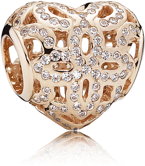 Rose Gold Pandora Heart (999x999), Png Download