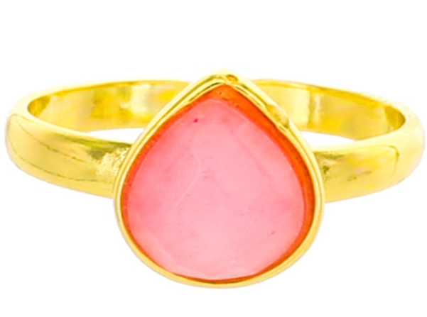 Pink Teardrop Ring - Ring (600x600), Png Download