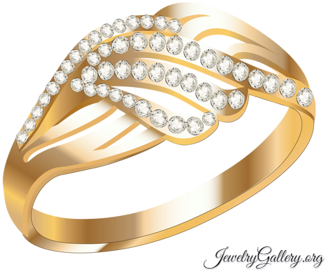 Yellow Gold Jewelry Ring With Diamonds - Png Gold Rings (483x410), Png Download