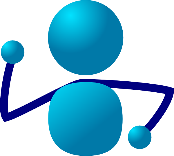 Half Man Clip Art - Stick People Clip Art (600x539), Png Download