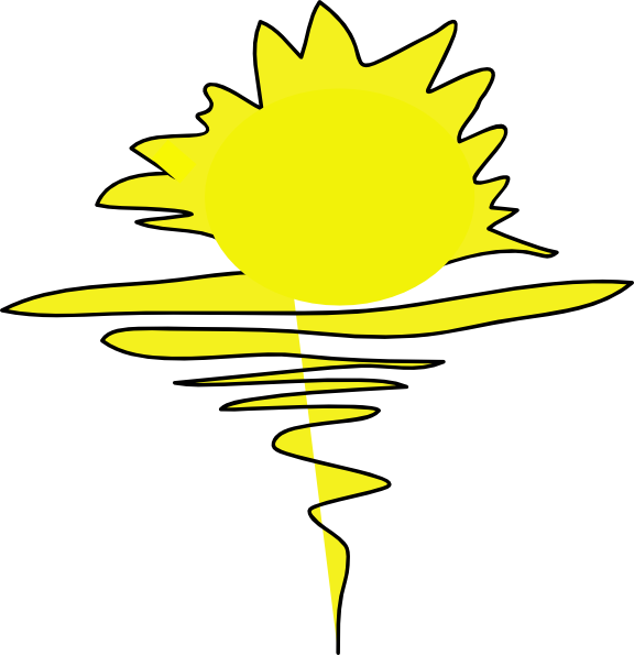 Clipart - Sunrise Clip Art (576x595), Png Download