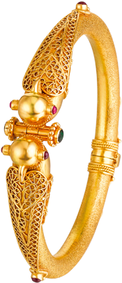 Kalyan Jewellers Baby Jewelry, I Love Jewelry, Wedding - Kalyan Jewellers Single Bangle Designs (572x410), Png Download