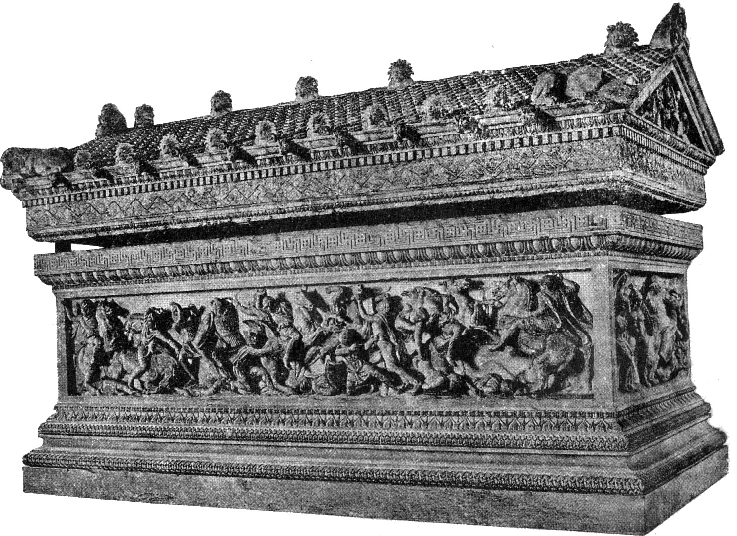 Alexander-sarkofagen, Nordisk Familjebok - Alexander The Great Sarcophagus (1485x1080), Png Download