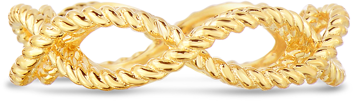 Roberto Coin Barocco 18k Yellow Gold 1 Row Ring 7771047ay450 - Bangle (1600x1600), Png Download