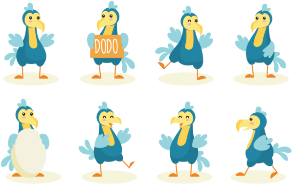 Dodo Cartoon Vector - Dodo, The Kid From Outer Space (700x490), Png Download