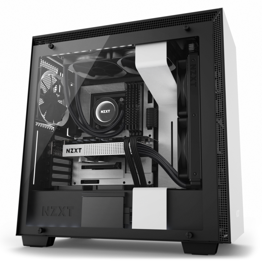 Nzxt H700 Mid Tower Computer Case - Nzxt H700i (600x600), Png Download