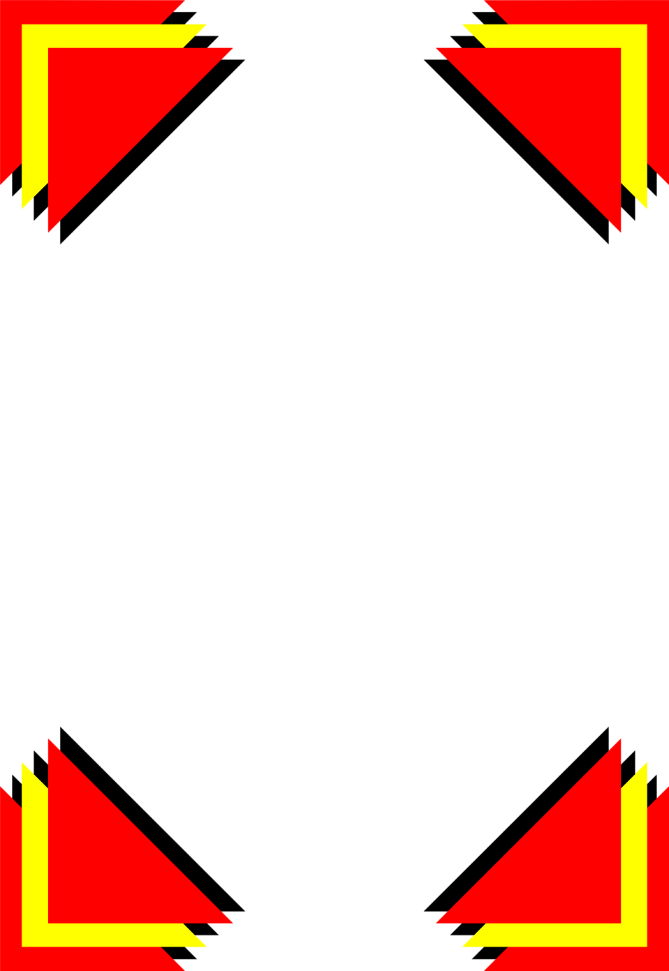 Yellow Swirl Border Png Download - Portable Network Graphics (958x1391), Png Download