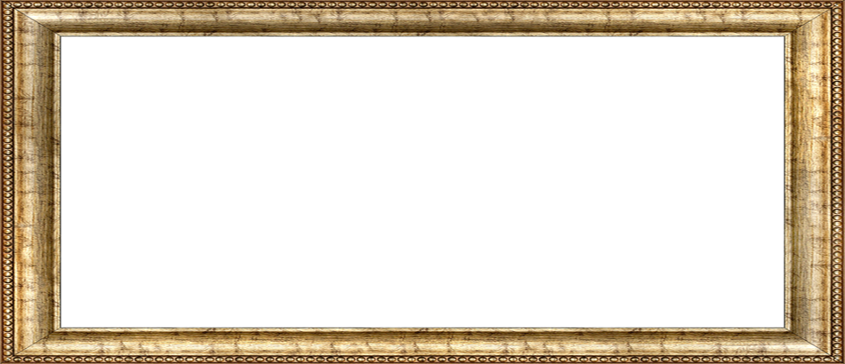 Wedding Bells Border Png Download - Vintage Gold Frame Transparent (950x410), Png Download