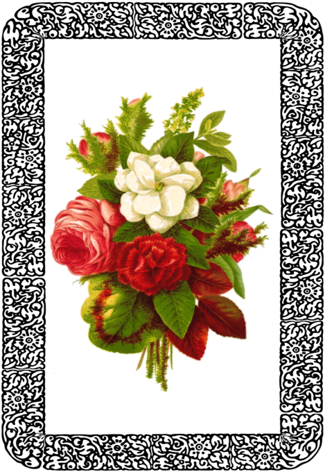 Vintage Flower Bouquet Png (500x688), Png Download