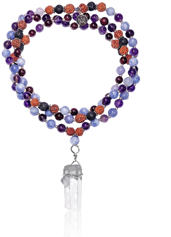 This Mala Bead Is Composed By 108 Beads Of Following - Bracelet (498x539), Png Download