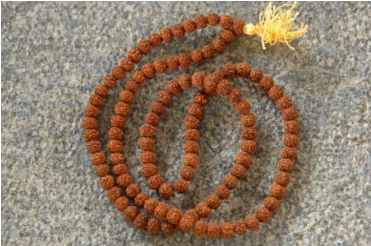 Rudraksha Mala Bead Size-5 - Rudraksha (370x388), Png Download