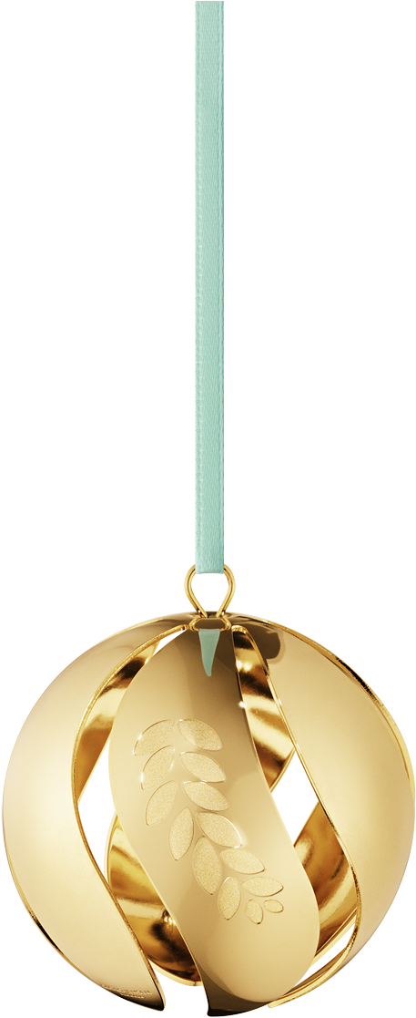 Georg Jensen Christmas Open Ball Ornament - Gold (1200x1200), Png Download