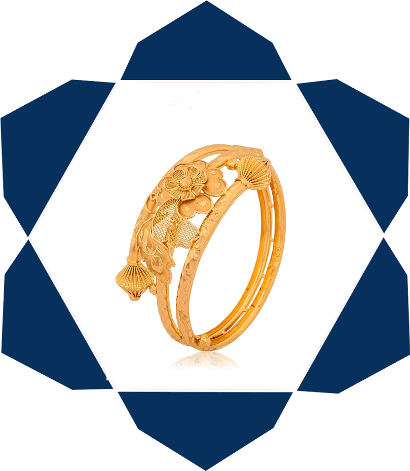 Gold Jewellery Bangle Gbl O19 - Gold (998x1000), Png Download