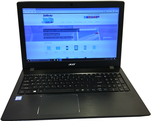 Acer Aspire E5 575 33bm Laptop Front - Laptop (500x404), Png Download
