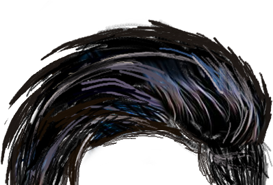 Hair Png Photoshop - Mens Black Hair Png (513x269), Png Download