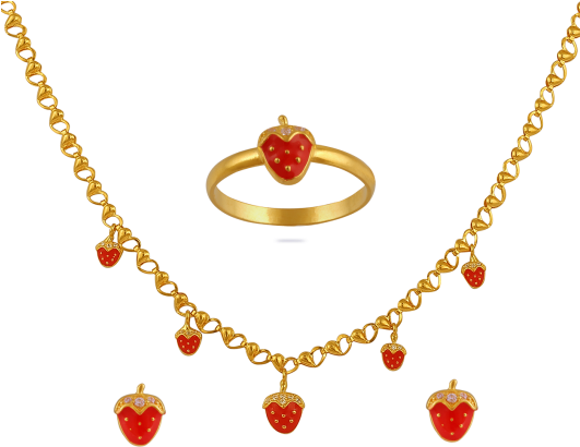 Kids Jewellery Set - Child (530x465), Png Download