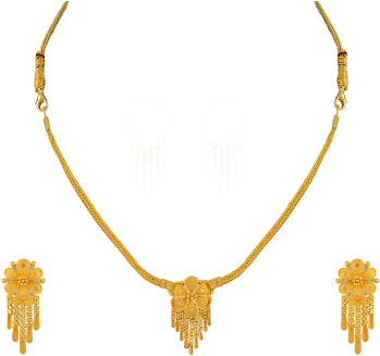 Orra Gold Set Necklace - Gold (400x400), Png Download